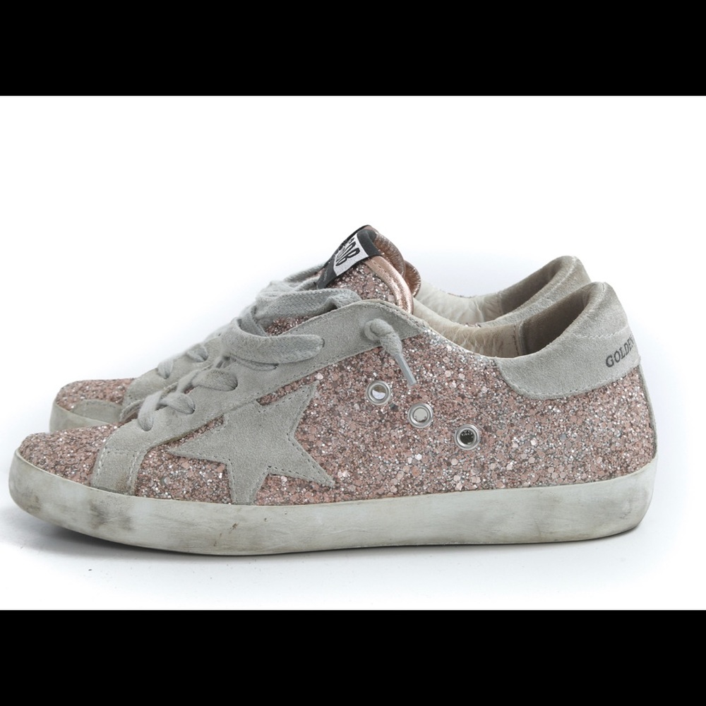 GOLDEN GOOSE GGDB SUPERSTAR PINK GLITTER SNEAKER 7